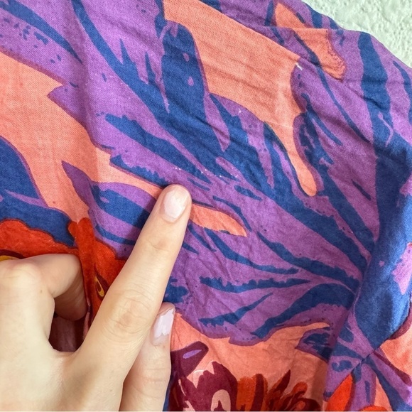 Boho Women's Floral Bright Kimono Cardigan One Size Tropical Vacation Casual - Picture 6 of 11